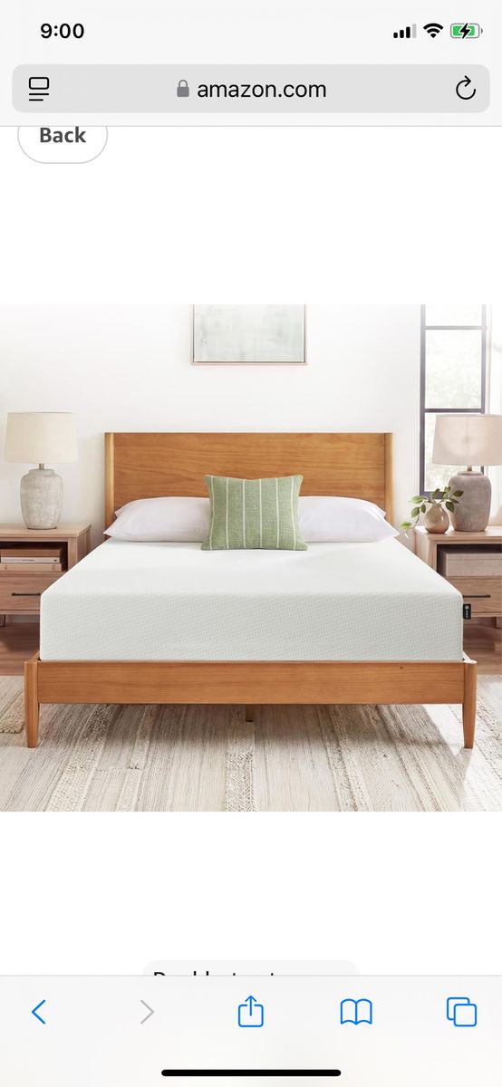 Zinus 12 Inch King Green Tea Memory Foam Mattress