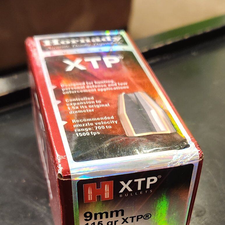 New Box of Hornady 9mm .355 115 gr XTP #35540