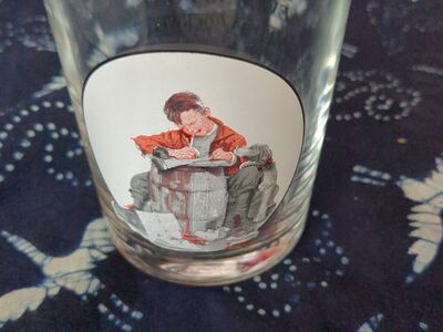 Norman Rockwell "Love Letters" glass