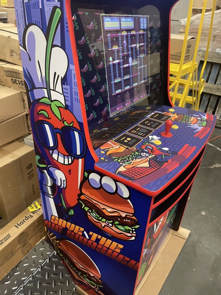 New Chilis Branded Retro Cade Arcade Cabinet