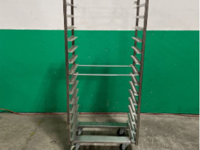 Lakeside 173, 20 Pan Stainless Steel Bun / Sheet Pan Rack, End Load, Assembled