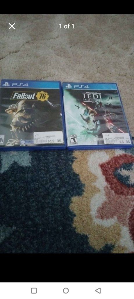 PS4 Games: Fallout 76 & Star Wars Jedi: Fallen Order - Tested & Working