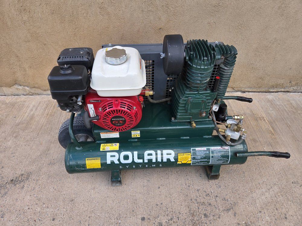 Rolair Systems Honda GX160 Gas-Powered Portable Air Compressor