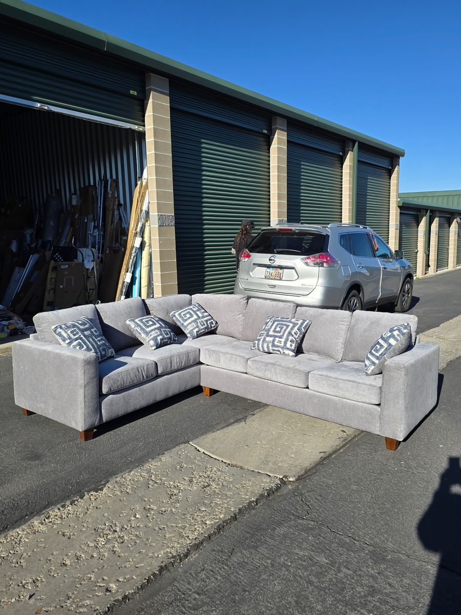 Grey Sectional Sofa Couch Member‘s Mark Sectional