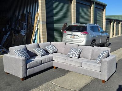 Grey Sectional Sofa Couch Member‘s Mark Sectional