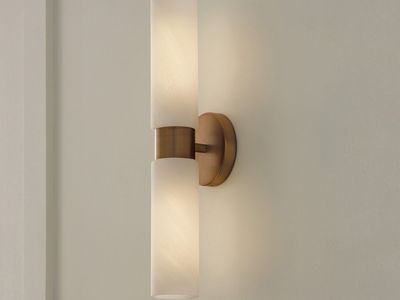 TWO Capital Lighting Alyssa Dual Sconces 651721AD, Aged Brass, each 5"W x 20.5"H