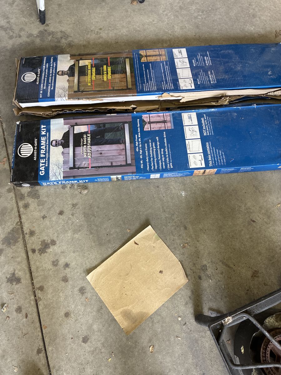 Gate frame kit metal