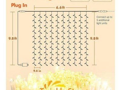 Brand new curtain string lights