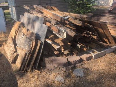 Used Lumber & Wood Scraps for DIY Projects, Landscaping, or Firewood - Various Sizes & Conditions