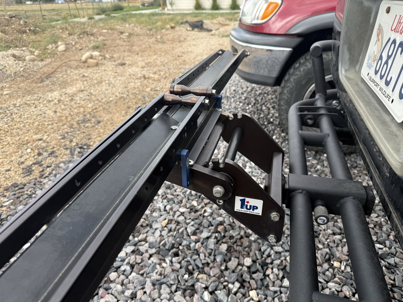 1UP USA Hitch Bike Rack - Black Heavy Duty Bicycle Carrier 2”