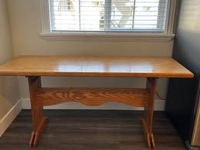 Solid Wood Light Oak Dining Table