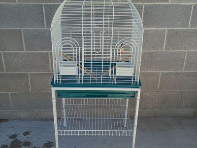 Large white birdcage