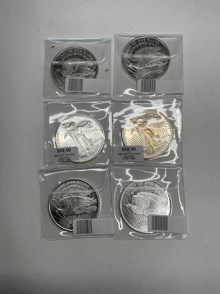 .999 Fine Silver 1 Troy Oz Walking Liberty Coin
