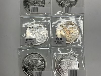 .999 Fine Silver 1 Troy Oz Walking Liberty Coin
