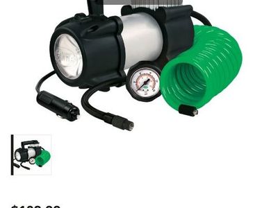 Slime Heavy-Duty Pro Tire Inflator Portable Air Compressor with Carrying Case