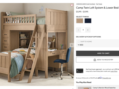 Bunk Bed, Pottery Barn Camp Loft Set