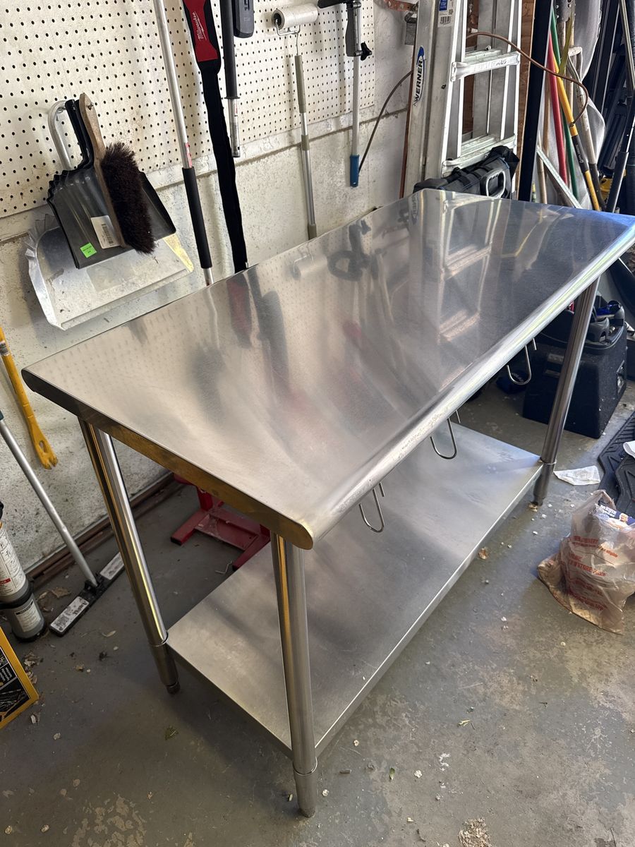 Stainless Steel Prep Table with Under Shelf - Versatile Workstation