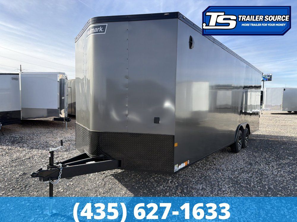 8.5x24 Haulmark Heat Enclosed Car Hauler Trailer - 7'6" Interior - 10K GVWR 2 Tone Color, Black Out Package, Rear Spoiler w/