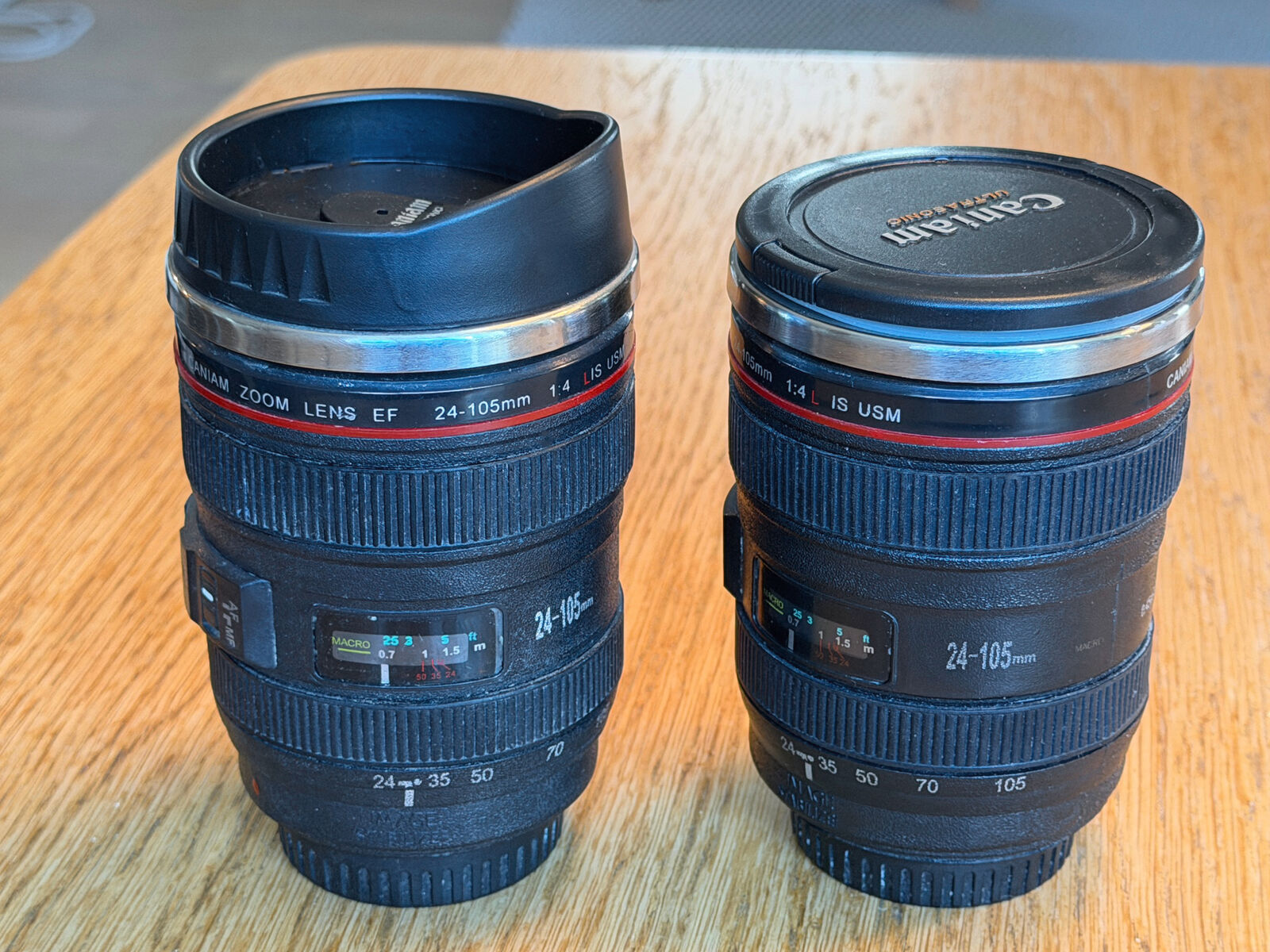 Canon Camera EF lens RF Coffee Mugs. Price includes both!