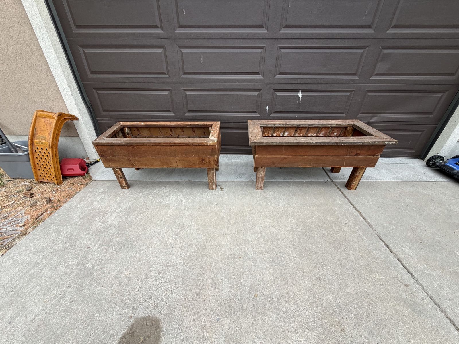 Raised planter boxes