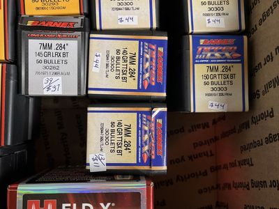 7mm .284 Bullets - Qty 100, High Performance Rifle Ammo Components