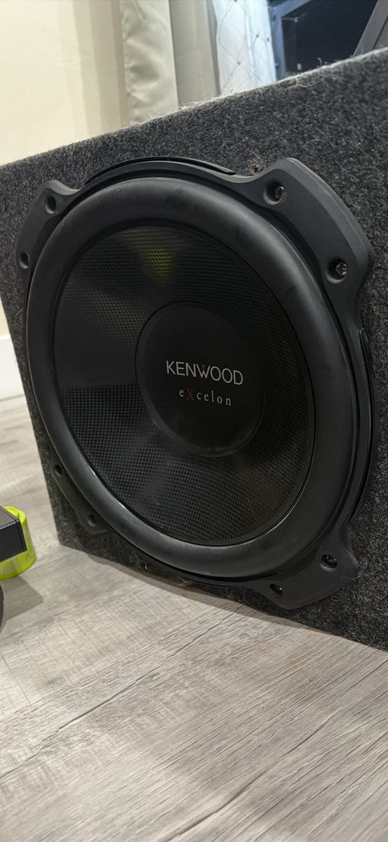 Kenwood Excelon Subwoofer with AudioControl LC2i in Carpeted Box $300 or OBO
