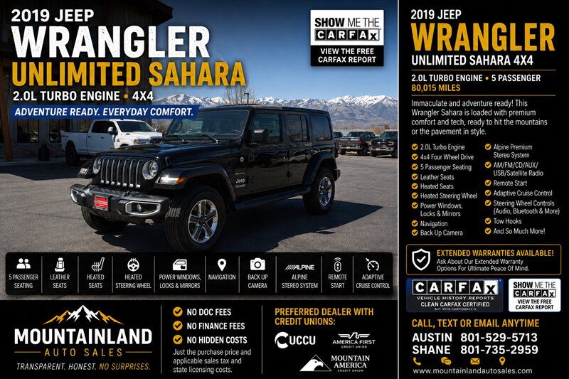 2019 Jeep Wrangler Unlimited Sahara