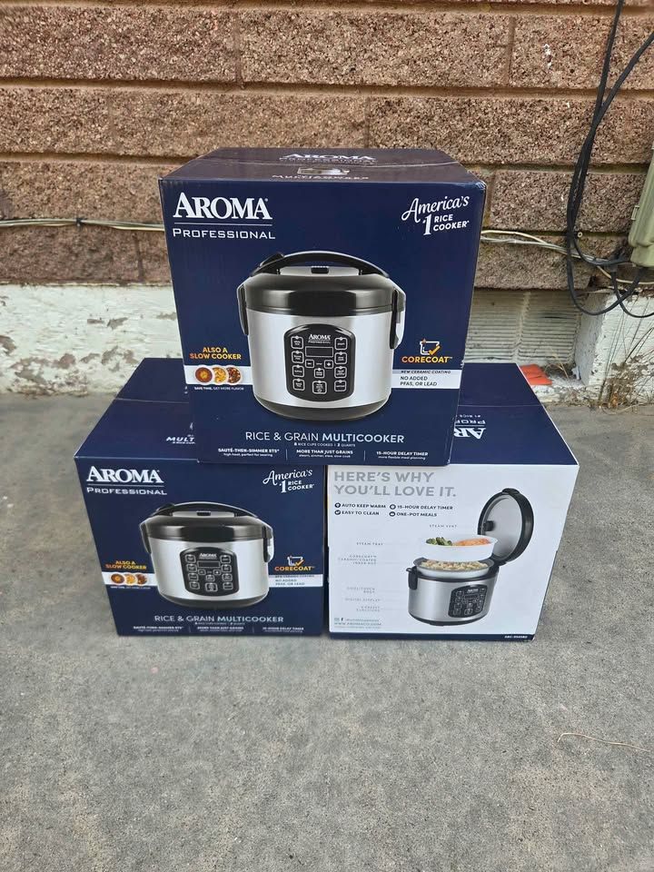 Aroma Professional 8-Cup Rice & Grain Multicooker ARC-954SBD