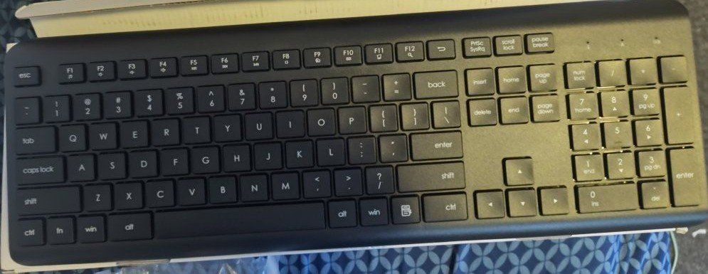 black keyboard MK258 Wireless Keyboard & Mouse Combo, 2.4G Silent Cordless Keyboard