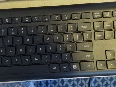 black keyboard MK258 Wireless Keyboard & Mouse Combo, 2.4G Silent Cordless Keyboard