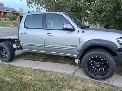 Toyota Tundra Pickup Truck with Flatbed and Custom Wheels
