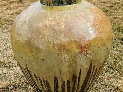 Glazed Pottery Vase 27"Tx20"W