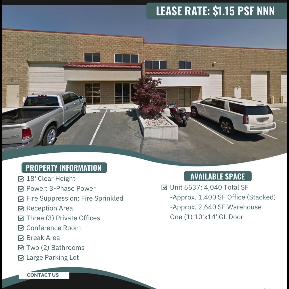 Industrial Condo For Lease - Murray, UT