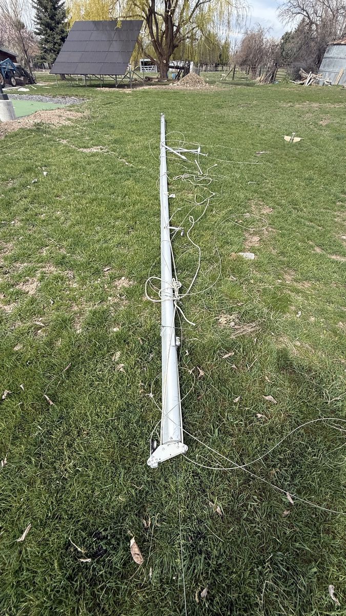 28ft sailboat mast with boom