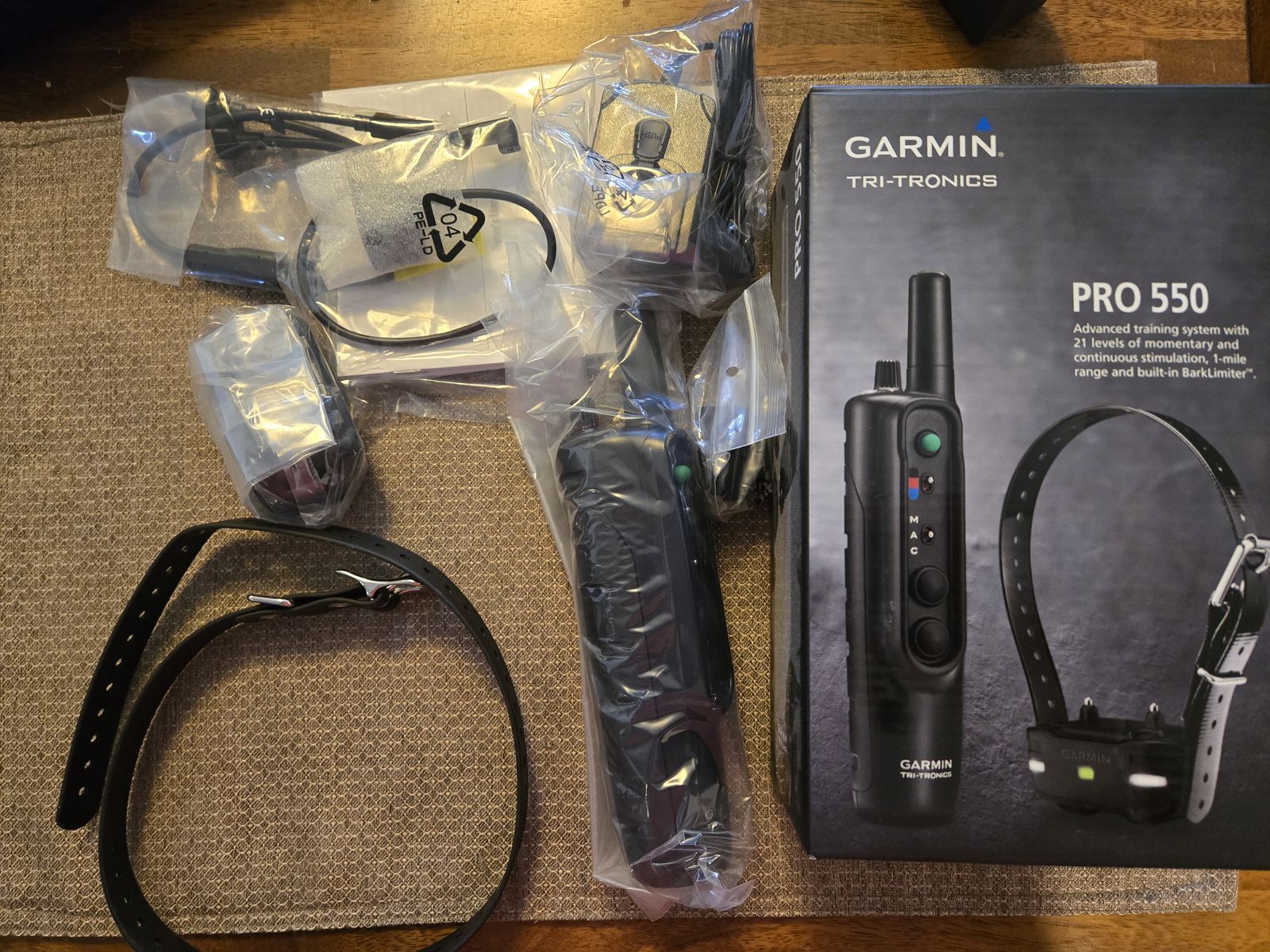 Garmin Pro 550 dog training collar