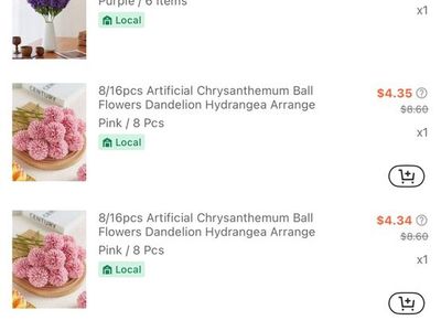 Fake flowers