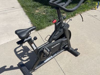 NordicTrack t series 9 iFIT Studio Cycle Exercise Bike - Interactive Training, Incline/Decline