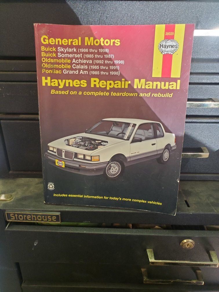 Haynes Repair Manual General Motors Buick Oldsmobile Pontiac 38025
