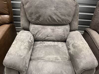 BarcaLounger Fabric Power Glider Recliner w/ Power Headrest — HALF PRICE!