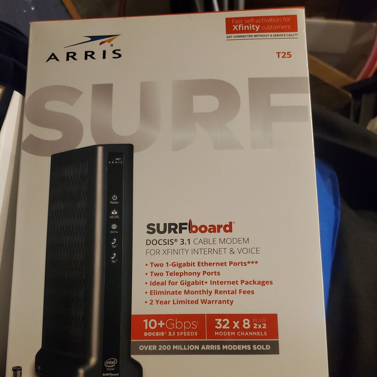 Arris T25 DOCSIS 3.1 Cable Modem for Xfinity ISP