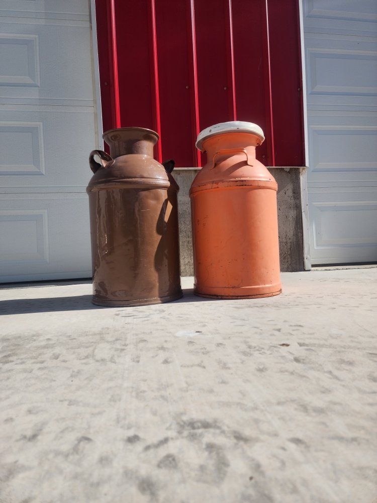 milk cans