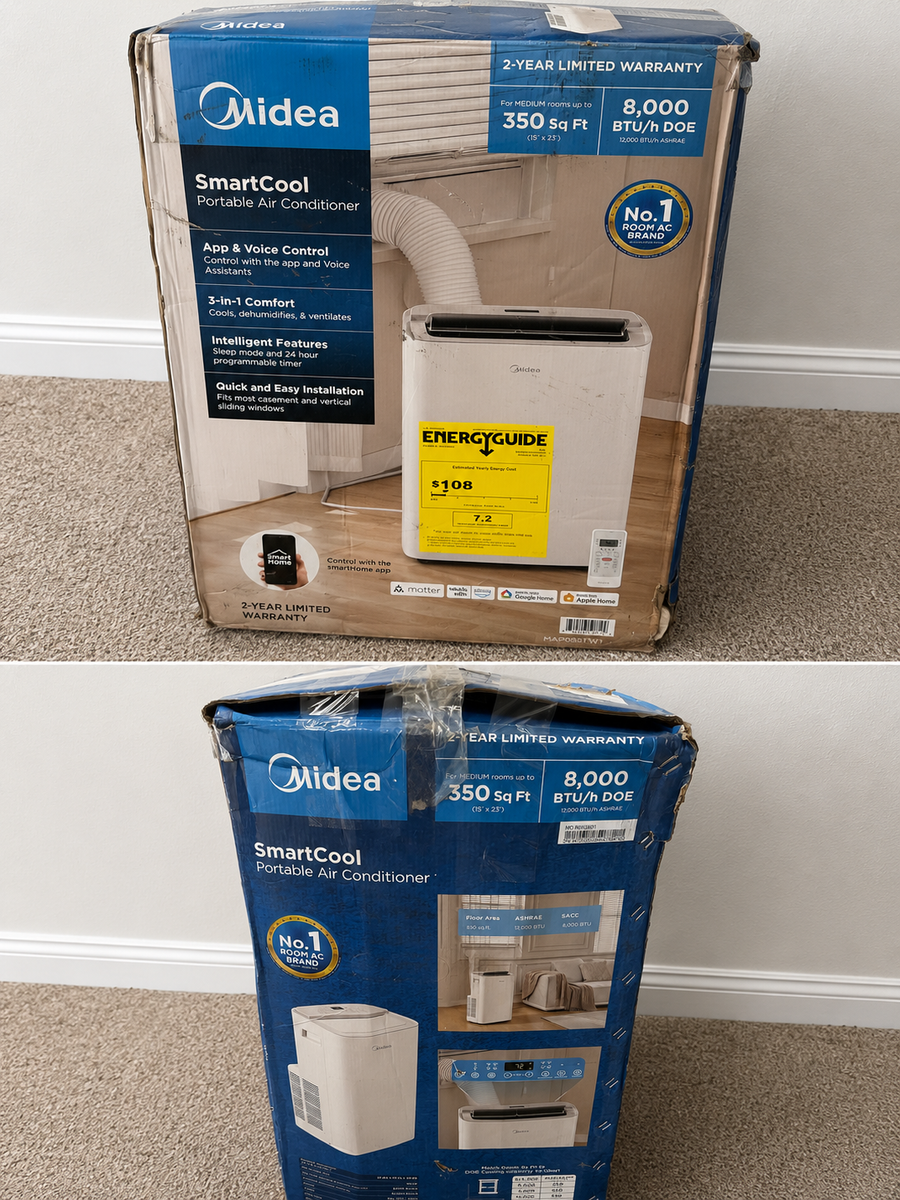 Midea SmartCool 8,000 BTU Smart Portable Air Conditioner 