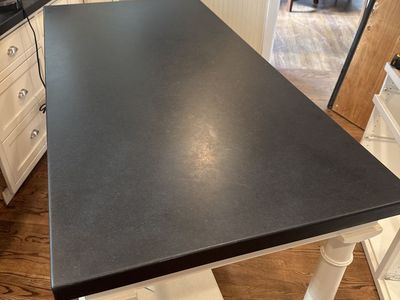 Granite countertop and island