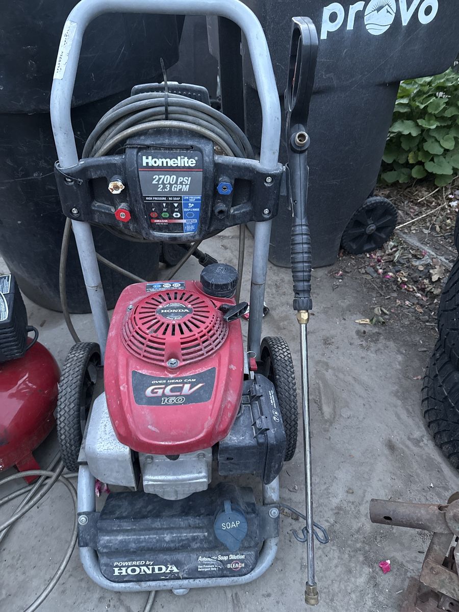 Red Honda Pressure Washer - Used Power Washer for Outdoor Cleaning Tasks