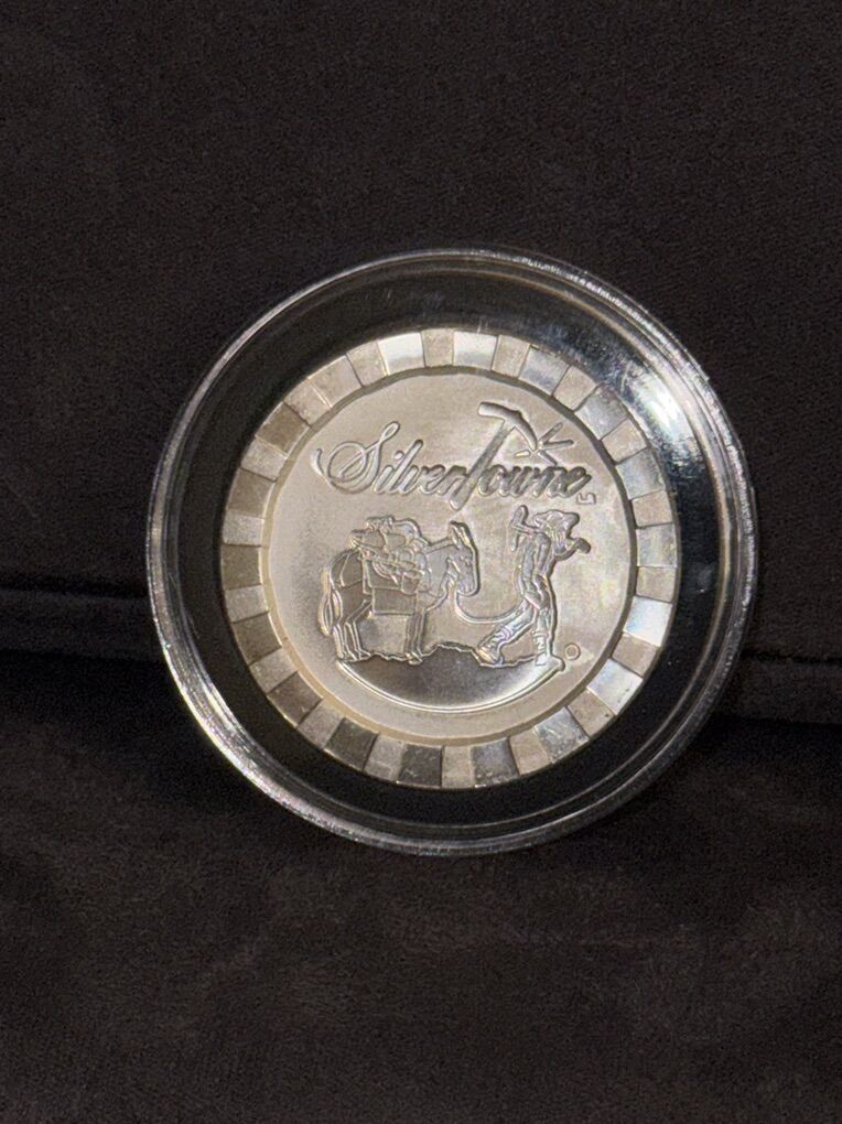 1 Oz .999 Fine Silver-Towne Poker Chip Round