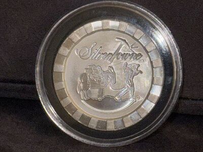 1 Oz .999 Fine Silver-Towne Poker Chip Round