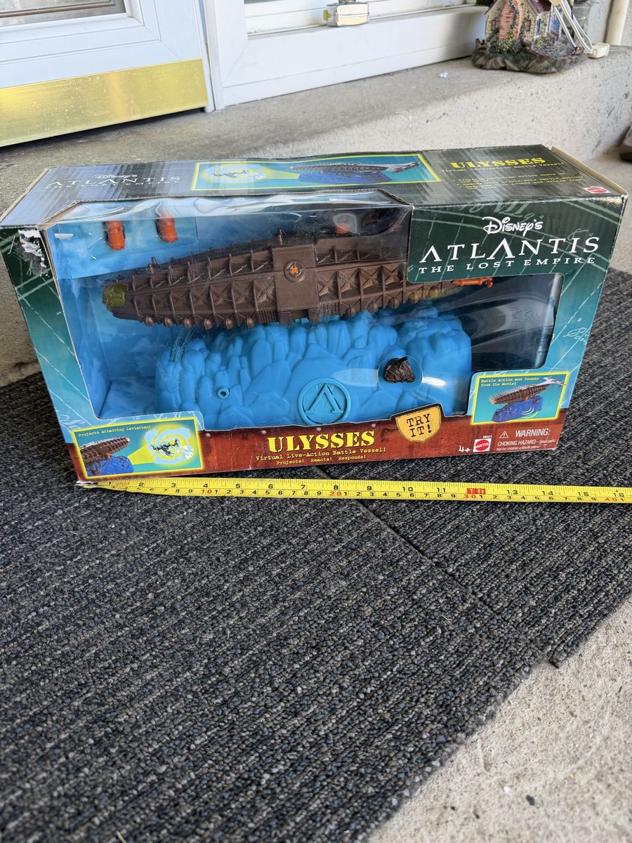 Mattel Disney's Atlantis The Lost Empire Ulysses Virtual Live-Action Battle Vessel Toy
