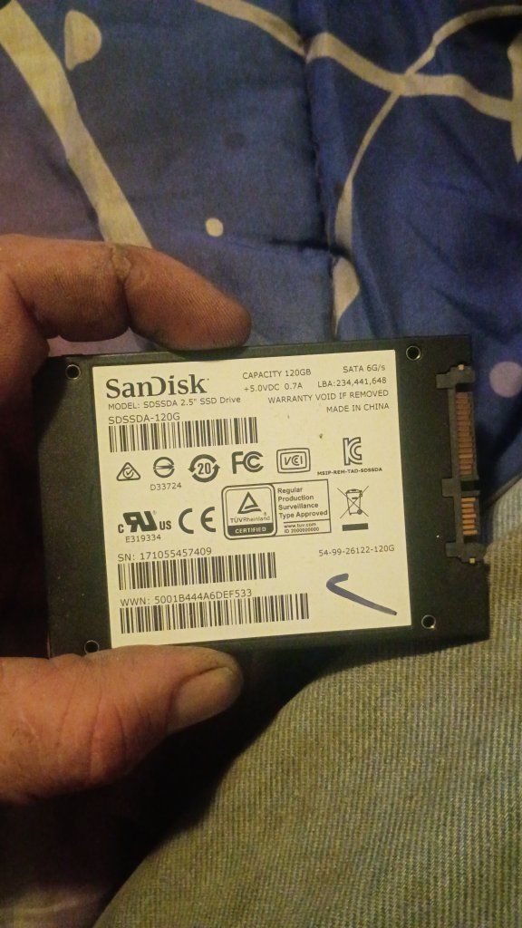 Seagate Barracuda 80GB 3.5" HDD & SanDisk 120GB 2.5" SSD Drive Lot