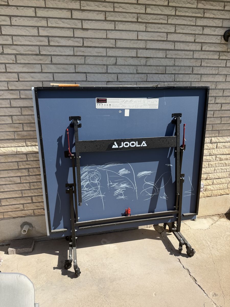 JOOLA Midsize Compact Indoor/Outdoor Table ping pong Table - Foldable with Wheels