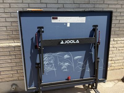JOOLA Midsize Compact Indoor/Outdoor Table ping pong Table - Foldable with Wheels